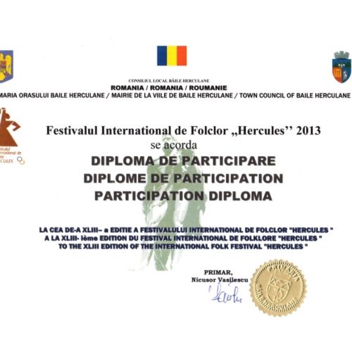 Festivalul International de Folclor Hercules 2013